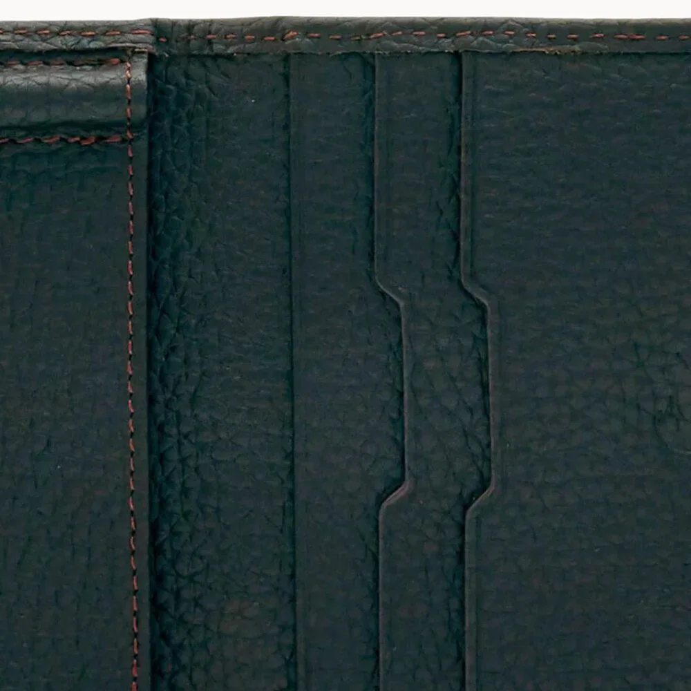 Dooney & Bourke Brown Tmoro Italian Pebbled Leather Multifunction Money Clip NWT